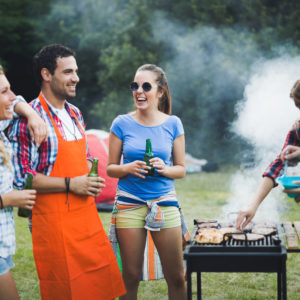 image of people at a barbeque
