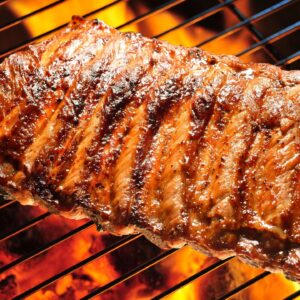 image of ribs on the grill