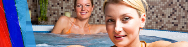 Image of women in a hot tub