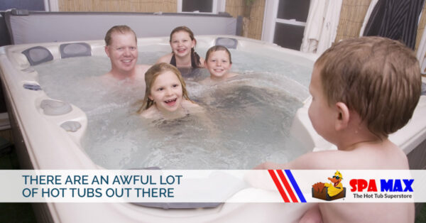image of a family in the hot tub