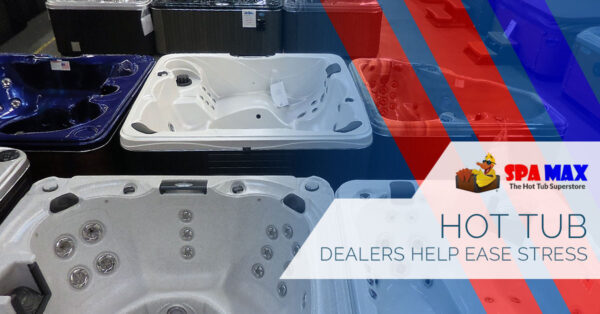 Image of hot tubs in Spa Max Store